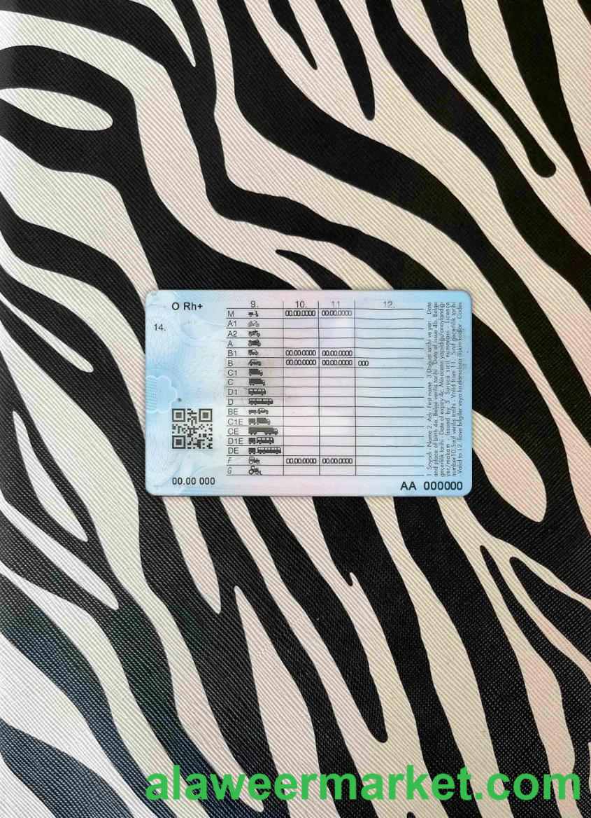 Turkey driving license photolook BACK